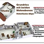 4-Zimmer-Ferienwohnung Deichwiese in Westerland / 3 Schlafzimmer / Garten / 2 - 5 Pers